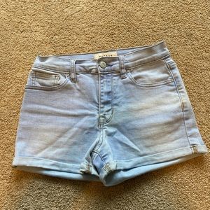 Pacsun high waisted light wash jean shorts